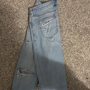 American Eagle Outfitters Light Blue Straight Leg Jeans. New
